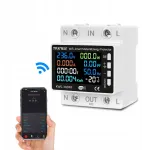 I&scaron;manusis elektros energijos skaitiklis vatmetras relė 63a Lcd Tuya Wifi