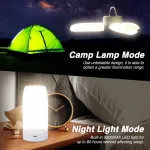 Owwasd Led kempingo lempa, kempingo žibintas, Usb įkraunamas su 5000 Mah, 96 Led, pritemdoma kempingo lemputė, palapinės lempa elektros energijos tiekimo nutraukimams, žygiams, avarinei situacijai, lauke ir t. t. (style 1)