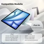 Zktuyu dėklas, skirtas Ipad Air 11 colių 7/6 (2025 M3/2024 M2)/10.9 colių 5/4 (2022/2020) su ra&scaron;iklio laikikliu, trifold stovas, skaidrus galinis dangtelis, plonas stovas, plan&scaron;etinio kompiuterio apsauginis dėklas (tamsiai žalias)