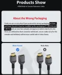 Maxonar Hdmi 2.1 prailginimo laidas 0.4m, 8k 60hz, 48gbps, 4k 144hz