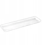 Stačiakampis padėklas užkandžiams ir pyragams Wilmax 39cm baltas porcelianinis