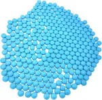 Apvalios mini jade mozaikos plytelės 12 mm 500g apvalūs stiklo mozaikos gabalėliai amatams gėlių vazonams vazoms puodeliams sodo dekoravimui mozaikos gamybai (sky mėlynas)