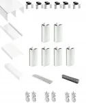 Greg Stumdomų durų furnitūros komplektas Novos 2,5 M/3d, baltas
