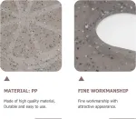 Apvali pjaustymo lentelė i&scaron; plastiko, marmuro imitacija, neslystanti, pakabinama, skirta vaisiams ir daržovėms