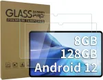 Aknici 2 vnt. grūdinto stiklo ekrano apsauga, skirta oscal pad 50 wifi/oscal pad70 wifi/oscal pad60 plan&scaron;etiniam kompiuteriui 10 colių, grūdinto stiklo ekrano apsauga, 9h kietumas