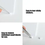 Ktxaby 3d lipdukų rinkinys, 6000 vnt., dvipusiai, 5 x 5 x 3 mm, baltos putos, lipnūs padeliai, skirti "pasidaryk pats" menui, vakarėliams, vestuvėms, biuro reikmenims (10 lapų)