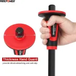 Maxpower rankinių kaltų rinkinys su rankų apsauga, smailus kaltas 30 cm, plok&scaron;čias tikslusis kaltas 30 x 3 cm, plok&scaron;čias kaltas 22 x 10 cm, kaltas su ypač plačiu smūgiavimo pavir&scaron;iumi, rankinis kaltas pagamintas i&scaron; legiruotojo plieno