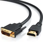Csl Hdmi į Dvi 24+1 Dual Link didelės spartos adapterio kabelis Hdtv iki 1080p Full Hd 3d Ready