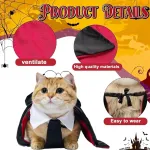 Kostiumo apsiaustas katei, naminių gyvūnėlių cosplay raudoni drabužiai juokingas katės kostiumas mažo &scaron;uns kostiumas reklaminis kostiumas vakarėlio dekoravimui kalėdinė dovana (l)
