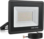 Treoir led lauko prožektorius 50 w, led prožektorius, 5000 lm, itin ry&scaron;kus led prožektorius, 6000 k cool baltas ip66 vandeniui atsparus led lauko prožektorius kiemui, važiuojamajai daliai, garažui, prie&scaron;kambariui, sodui