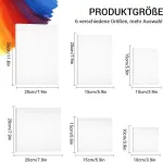 Drobės tapybai rinkinys - 6 vnt. įvairių dydžių