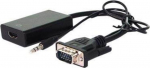 Sonstige Adapteris AV Value HDMI - D-Sub (VGA) + Jack 3.5mm juoda (JAB-3358658)