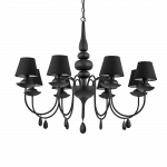 Pakabinamas &scaron;viestuvas Ideal Lux Suspended lamp with 8 lights BLANCHE, E14, baltas