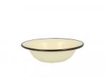 Enamelled bowl 1,15l dia.22cm h. 6,2cm cream