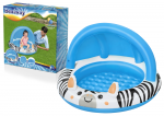Bestway Bestway 52559 Pripučiamas baseinas su stogu ir pumpuojamu dugnu Zebra 97cm x 66cm