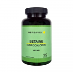 Herbavel Maisto papildas Betaino hidrochloridas, 120 kapsulių