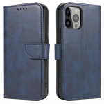 Hurtel Wallet Stand Apple iPhone 15 Pro Magnet - dėklas teleofnui mėlynos spalvos