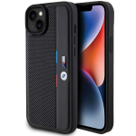 Apple iPhone 15 Plus / 14 Plus BMW dėklas Perforated Tricolor Line (BMHCP15M23PUPVK) juodos spalvos