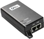 Microconnect POEINJ-60W, Gigabit Ethernet, 1000 Mbit/s, IEEE 802.3af, Cat5, Juoda, 4/5(+),7/8(-) ir 3/6(-),1/2(+)