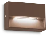 Sieninis &scaron;viestuvas Ideal Lux 1,5W LED sieninis fasado &scaron;viestuvas DEDRA, kavos sp., 3000K, IP65, 316895