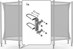 Berg Safety Net Comfort - Fasteners 200 (Set for 1 Tube) (85mm)