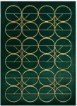 Dywan ESTEMA CIRCLES spalva butelkowa žalia 160x220 Hakano