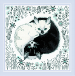 Uab Riolis Kryželiu siuvinėjimo rinkinys Yin ir Yang 30x30 SR2150