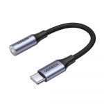 Ugreen AV161 adapteris ausinėms mini lizdas 3,5 mm USB-C 10 cm - pilka