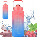 Gertuvė Extralink Motivational Bottle, Vanduo Bottle, 2000ml, Raudona-Mėlyna, BUT-994