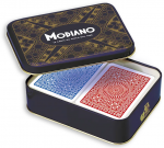 Modiano Ramino Club Žaidimo Kortos Metalinėje Dėžutėje