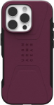 Urban Armor Gear UAG Civilian Magsafe Apple iPhone 16 Pro - dėklas telefonui raudonos spalvos