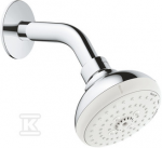 Grohe Tempesta 100 III du&scaron;o galva su laikikliu, i&scaron; sienos, chromas