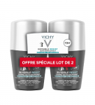 Rutulinis dezodorantas-antiperspirantas vyrams Vichy Homme Invisible Resist 72H, 2 x 50 ml