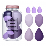 Makiažo kempinėlės, violetinės, 7 vnt.
