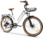 Elektrinis dviratis Kaisda K601, 250W, 16Ah, baltas