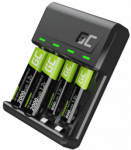 Green Cell Bateriju lādētājs Žalias Cell VitalCharger and NiMH Batteries 2x AA 2000mAh 2x AAA 800mAh