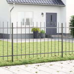 Sodo tvora 8 pcs Pilka 13,6 x 1 m Miltelinis plienas