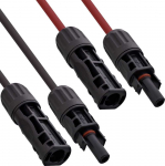 &bdquo;InLine&reg;&ldquo; saulės kabelio prailginimo rinkinys su saulės jungtimi, 4 mm&sup2;, juodas/raudonas, 3 m