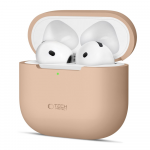 Tech-Protect Silicone dėklas skirtas Apple AirPods 4 - rusvai gelsvas