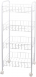 Lentyna su ratukais Domoletti, balta, 35,5 cm x 25,5 cm x 84,5 cm