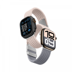 AmazingThing Blend Band Apple Watch 42mm 2 vnt. - Rožinė-pilkos spalvos/rožinės spalvos