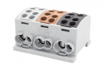 Pozostali Spaustukas HLK F-ELEKTRO F2.0385 3x100A-2 (1x25,1x16 / 1x25,1x16) 3L Al/Cu IP20 pilkas/rudas/juodas