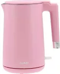 Elektrinis virdulys 1,5 l, vėsus pavir&scaron;ius, 2200 W, rožinis virdulys, belaidis virdulys