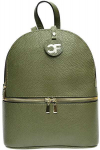 Carla Ferreri Women's leather backpack CF1778 Verde