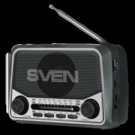 Skaļrunis Sven SRP-150 FM,AM,SW Radio Bluetooth Pilkas
