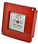 Promet W0-PB D1/2 3X3Y CB 0 C Užrakinamas mygtukas be plaktuko su signalizacija 230V AC 3Z 3R 1xLED raudona mirksi raudona W0-PB D1/2 3X3Y CB 0 C