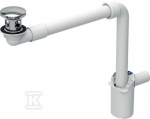 Geberit izplūde, vietu taupo&scaron;s modelis, izplūdes vāciņ&scaron; ar nospie&scaron;anas vadību: d=32mm, G=1 1/4", spīdīgi hro