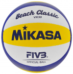 Paplūdimio tinklinio kamuolys Mikasa VX30 baltos/mėlynos/geltonos spalvos, dydis 5