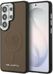 Karl Lagerfeld 412 vnt. įspaustų žiedo inicialų &bdquo;MagSafe&ldquo; dėklas, skirtas &bdquo;Samsung Galaxy S26 Ultra&ldquo;, rudas