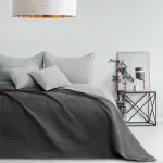RESTILO SOFTA bedspread, steel pilkas, plain, classic style, microfiber, 170 x 210 cm